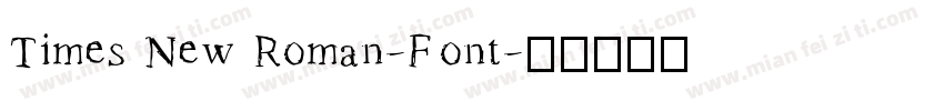 Times New Roman-Font字体转换